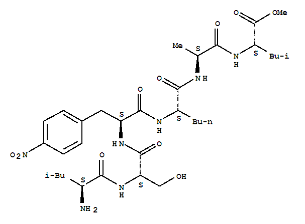 37589-79-0  L-Leucine,L-leucyl-L-seryl-4-nitro-L-phenylalanyl-L-norleucyl-L-alanyl-, methyl ester