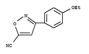 377051-22-4  5-Isoxazolecarbonitrile,3-(4-ethoxyphenyl)- 377051-22-4  5-Isoxazolecarbonitrile,3-(4-ethoxyphenyl)-
