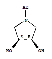 380357-17-5  Ethanone,1-[(3R,4S)-3,4-dihydroxy-1-pyrrolidinyl]-, rel-