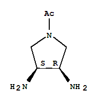 380357-19-7  Ethanone,1-[(3R,4S)-3,4-diamino-1-pyrrolidinyl]-, rel-