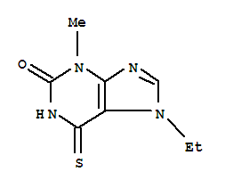 380640-15-3  2H-Purin-2-one,7-ethyl-1,3,6,7-tetrahydro-3-methyl-6-thioxo-(9CI)