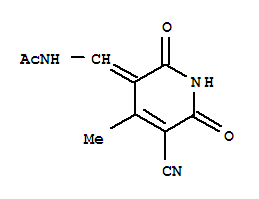 384815-06-9  Acetamide,N-[(5-cyano-1,6-dihydro-4-methyl-2,6-dioxo-3(2H)-pyridinylidene)methyl]-