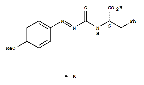 396717-86-5  L-Phenylalanine,N-[[(4-methoxyphenyl)azo]carbonyl]-, monopotassium salt (9CI)