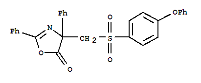 397330-31-3  5(4H)-Oxazolone,4-[[(4-phenoxyphenyl)sulfonyl]methyl]-2,4-diphenyl-