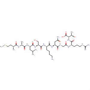 499994-62-6  L-Threonine,L-methionyl-L-alanyl-L-leucyl-L-seryl-L-lysyl-L-asparaginylglycyl-L-arginyl- 499994-62-6  L-Threonine,L-methionyl-L-alanyl-L-leucyl-L-seryl-L-lysyl-L-asparaginylglycyl-L-arginyl-