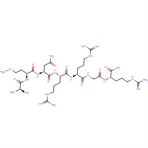 499995-09-4  L-Arginine, L-alanyl-L-methionyl-L-asparaginyl-L-arginyl-L-arginylglycyl-