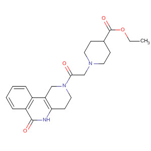 497842-15-6  4-Piperidinecarboxylic acid,1-[2-oxo-2-(3,4,5,6-tetrahydro-6-oxobenzo[c][1,6]naphthyridin-2(1H)-yl)ethyl]-, ethyl ester