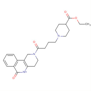 497842-42-9  4-Piperidinecarboxylic acid,1-[4-oxo-4-(3,4,5,6-tetrahydro-6-oxobenzo[c][1,6]naphthyridin-2(1H)-yl)butyl]-, ethyl ester