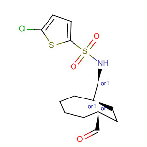 497862-52-9  2-Thiophenesulfonamide,5-chloro-N-[(1R,6R,9R)-1-formylbicyclo[4.2.1]non-9-yl]-, rel-