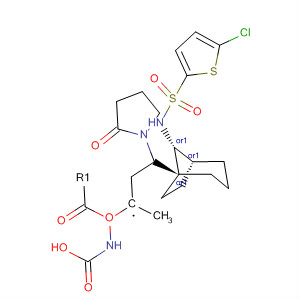 497862-86-9  Carbamic acid, [3-(2-oxo-1-pyrrolidinyl)propyl]-,[(1R,5R,8R)-8-[[(5-chloro-2-thienyl)sulfonyl]amino]bicyclo[3.2.1]oct-1-yl]methyl ester, rel-