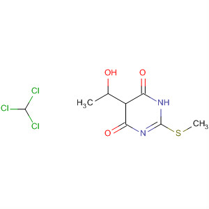 497876-95-6  4,6(1H,5H)-Pyrimidinedione, 5-(1-hydroxyethyl)-2-(methylthio)-, compd.with trichloromethane (1:1)