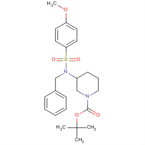 497876-99-0  1-Piperidinecarboxylic acid,3-[[(4-methoxyphenyl)sulfonyl](phenylmethyl)amino]-, 1,1-dimethylethylester
