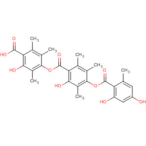 497879-26-2  Benzoic acid,4-[(2,4-dihydroxy-6-methylbenzoyl)oxy]-2-hydroxy-3,5,6-trimethyl-,4-carboxy-3-hydroxy-2,5,6-trimethylphenyl ester