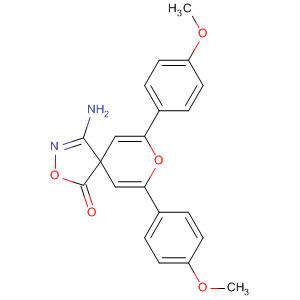 497883-86-0  2,8-Dioxa-3-azaspiro[4.5]deca-3,6,9-trien-1-one,4-amino-7,9-bis(4-methoxyphenyl)-