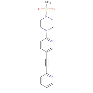497915-44-3  Piperazine, 1-(methylsulfonyl)-4-[5-(2-pyridinylethynyl)-2-pyridinyl]-