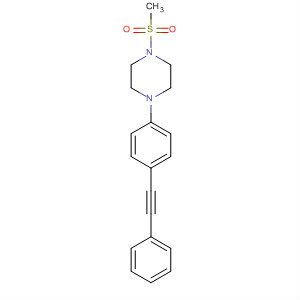 497915-53-4  Piperazine, 1-(methylsulfonyl)-4-[4-(phenylethynyl)phenyl]-