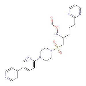 497922-69-7  Piperazine,1-[3,4'-bipyridin]-6-yl-4-[[2-(formylhydroxyamino)-5-(2-pyrimidinyl)pentyl]sulfonyl]-