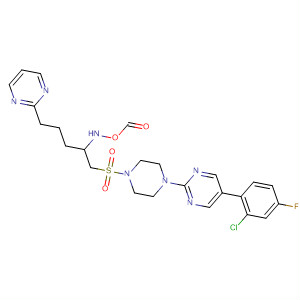 497923-11-2  Piperazine,1-[5-(2-chloro-4-fluorophenyl)-2-pyrimidinyl]-4-[[2-(formylhydroxyamino)-5-(2-pyrimidinyl)pentyl]sulfonyl]-