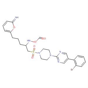 497923-22-5  Piperazine,1-[5-(2-bromophenyl)-2-pyrimidinyl]-4-[[2-(formylhydroxyamino)-5-(2-pyrimidinyl)pentyl]sulfonyl]-