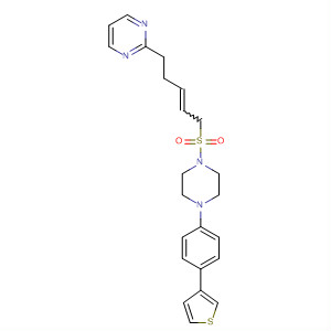 497923-53-2  Piperazine,1-[[5-(2-pyrimidinyl)-2-pentenyl]sulfonyl]-4-[4-(3-thienyl)phenyl]-