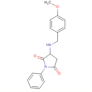 497925-35-6  2,5-Pyrrolidinedione, 3-[[(4-methoxyphenyl)methyl]amino]-1-phenyl-