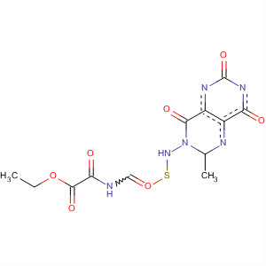 497929-16-5  Acetic acid,oxo[[[(5,6,7,8-tetrahydro-2-methyl-4,6,8-trioxopyrimido[5,4-d]pyrimidin-3(4H)-yl)amino]thioxomethyl]amino]-, ethyl ester