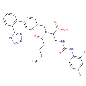 497933-91-2  L-Alanine,3-[[[(2,4-difluorophenyl)amino]carbonyl]amino]-N-(1-oxopentyl)-N-[[2'-(1H-tetrazol-5-yl)[1,1'-biphenyl]-4-yl]methyl]-