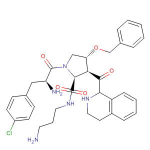 497936-14-8  L-Prolinamide,(3S)-1,2,3,4-tetrahydro-3-isoquinolinecarbonyl-4-chloro-D-phenylalanyl-N-(3-aminopropyl)-4-(phenylmethoxy)-, (4R)-