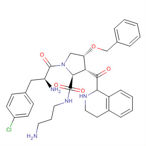 497936-15-9  L-Prolinamide,(3R)-1,2,3,4-tetrahydro-3-isoquinolinecarbonyl-4-chloro-D-phenylalanyl-N-(3-aminopropyl)-4-(phenylmethoxy)-, (4R)-