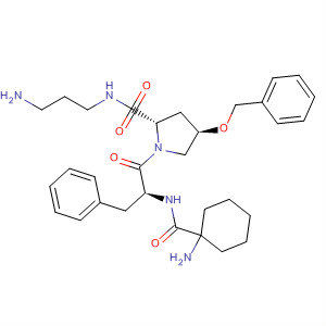 497936-31-9  L-Prolinamide,1-aminocyclohexanecarbonyl-D-phenylalanyl-N-(3-aminopropyl)-4-(phenylmethoxy)-, (4R)-