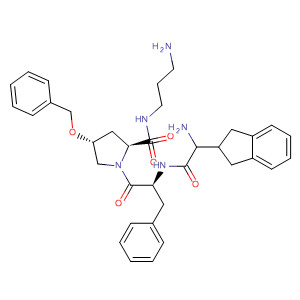 497936-42-2  L-Prolinamide,(2S)-2-(2,3-dihydro-1H-inden-2-yl)glycyl-D-phenylalanyl-N-(3-aminopropyl)-4-(phenylmethoxy)-, (4R)-