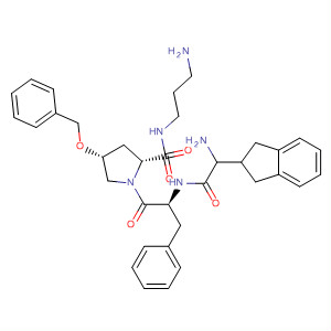 497936-43-3  L-Prolinamide,(2R)-2-(2,3-dihydro-1H-inden-2-yl)glycyl-D-phenylalanyl-N-(3-aminopropyl)-4-(phenylmethoxy)-, (4R)-