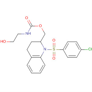 497958-14-2  Carbamic acid, (2-hydroxyethyl)-,[1-[(4-chlorophenyl)sulfonyl]-1,2,3,4-tetrahydro-2-quinolinyl]methyl ester