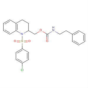 497958-24-4  Carbamic acid, (2-phenylethyl)-,[1-[(4-chlorophenyl)sulfonyl]-1,2,3,4-tetrahydro-2-quinolinyl]methyl ester