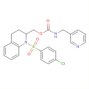 497958-48-2  Carbamic acid, (3-pyridinylmethyl)-,[1-[(4-chlorophenyl)sulfonyl]-1,2,3,4-tetrahydro-2-quinolinyl]methyl ester