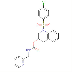 497958-82-4  Carbamic acid, (2-pyridinylmethyl)-,1-[(4-chlorophenyl)sulfonyl]-1,2,3,4-tetrahydro-3-quinolinyl ester