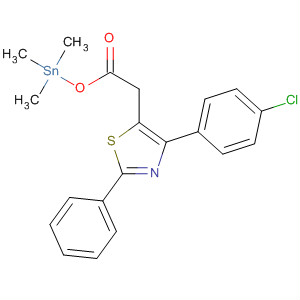 497960-17-5  Thiazole,4-(4-chlorophenyl)-5-[2-oxo-2-[(trimethylstannyl)oxy]ethyl]-2-phenyl-