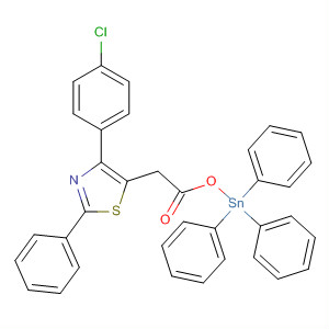 497960-19-7  Thiazole,4-(4-chlorophenyl)-5-[2-oxo-2-[(triphenylstannyl)oxy]ethyl]-2-phenyl-
