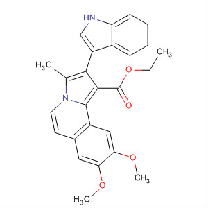 497961-57-6  Pyrrolo[2,1-a]isoquinoline-1-carboxylic acid,5,6-dihydro-2-(1H-indol-3-yl)-8,9-dimethoxy-3-methyl-, ethyl ester