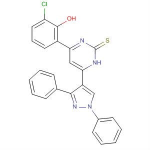 497963-03-8  2(1H)-Pyrimidinethione,4-(3-chloro-2-hydroxyphenyl)-6-(1,3-diphenyl-1H-pyrazol-4-yl)-