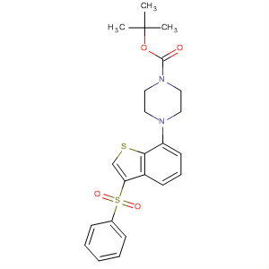497963-97-0  1-Piperazinecarboxylic acid, 4-[3-(phenylsulfonyl)benzo[b]thien-7-yl]-,1,1-dimethylethyl ester