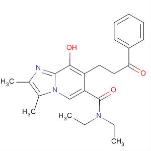 498529-44-5  Imidazo[1,2-a]pyridine-6-carboxamide,N,N-diethyl-8-hydroxy-2,3-dimethyl-7-(3-oxo-3-phenylpropyl)-