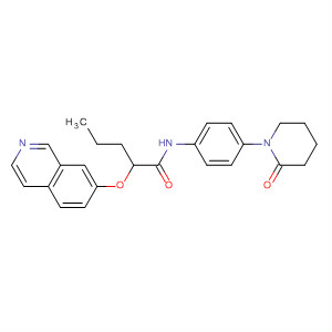 498540-35-5  Pentanamide, 2-(7-isoquinolinyloxy)-N-[4-(2-oxo-1-piperidinyl)phenyl]-