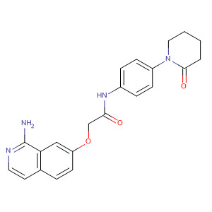 498540-36-6  Acetamide,2-[(1-amino-7-isoquinolinyl)oxy]-N-[4-(2-oxo-1-piperidinyl)phenyl]-