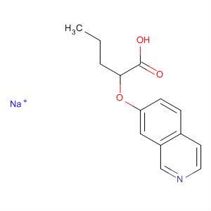 498541-44-9  Pentanoic acid, 2-(7-isoquinolinyloxy)-, sodium salt 498541-44-9  Pentanoic acid, 2-(7-isoquinolinyloxy)-, sodium salt