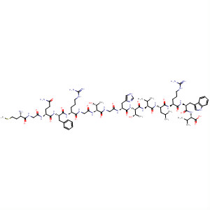 498542-34-0  L-Valine,L-methionylglycyl-L-glutaminyl-L-phenylalanyl-L-arginylglycyl-L-threonylglycyl-L-histidyl-L-threonyl-L-valyl-L-leucyl-L-arginyl-L-tryptophyl-