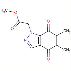 498547-98-1  1H-Indazole-1-acetic acid, 4,7-dihydro-5,6-dimethyl-4,7-dioxo-, methylester