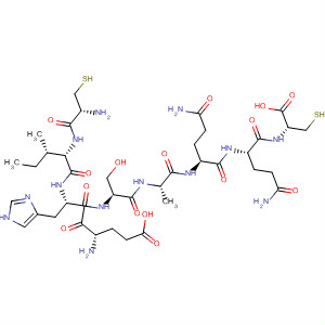 498566-25-9  L-Cysteine,L-cysteinyl-L-isoleucyl-L-a-glutamyl-L-histidyl-L-seryl-L-alanyl-L-glutaminyl-L-glutaminyl-