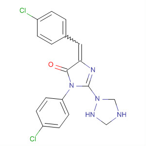 498568-08-4  4H-Imidazol-4-one,3-(4-chlorophenyl)-5-[(4-chlorophenyl)methylene]-3,5-dihydro-2-(1H-1,2,4-triazol-1-yl)-