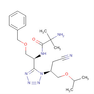 498576-17-3  Propanamide,2-amino-N-[(1S)-1-[1-[(1S)-2-cyano-1-[(1-methylethoxy)methyl]ethyl]-1H-tetrazol-5-yl]-2-(phenylmethoxy)ethyl]-2-methyl-